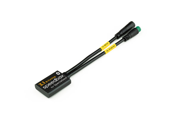 SpeedBox 3.1 B.Tuning module for Specialized with two short leads labelled To Motor and To Display in yellow